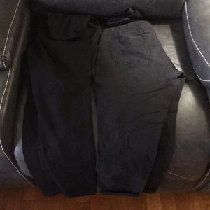 Black maternity capris 2 pair